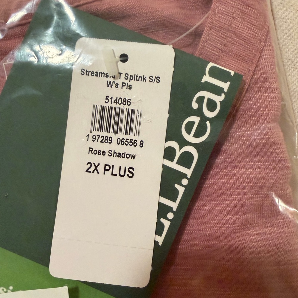 L.L. Bean Pink T-Shirt 2X Plus